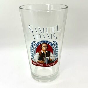 Samuel Adams Boston Larger “Brewer Patriot” Pint Glass 12oz 6” Tall